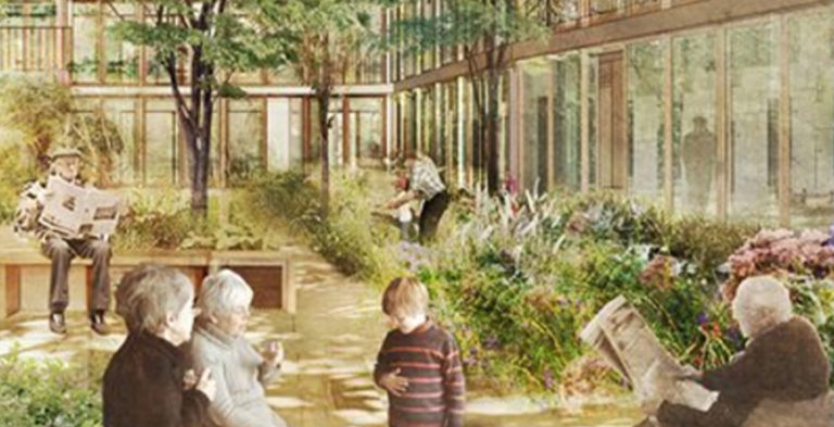 design for an ageing population concept drawing dementia