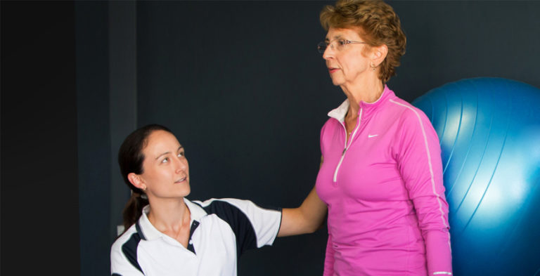 dementia health allied health care woman and trainer