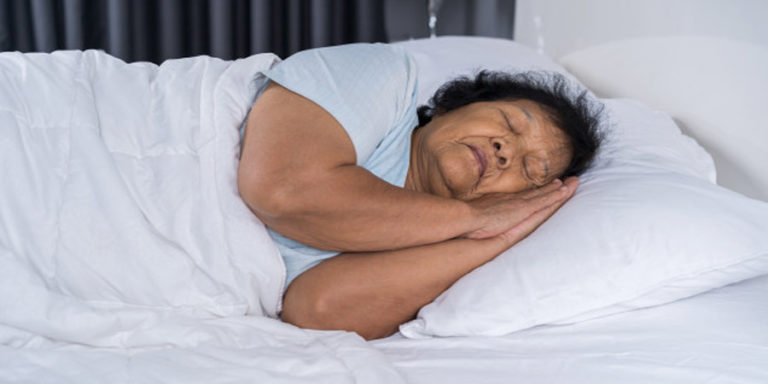 dementia and sleep - woman sleeping